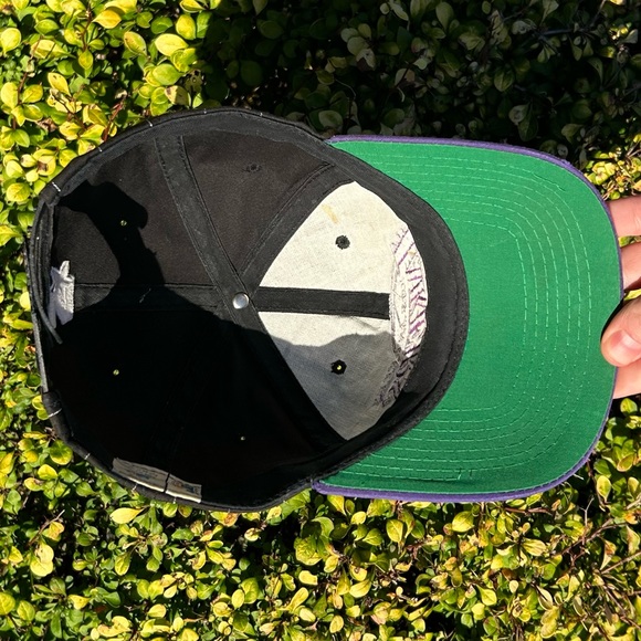 Vintage 90s LA Lakers 🏀 Pinstripe Starter snapback hat baseball cap Los Angeles - Picture 13 of 16